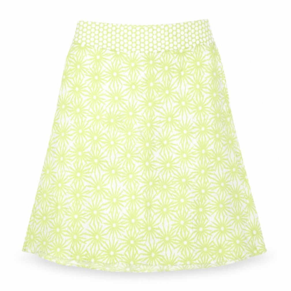 Platinum Women's Green Floral Skirt Size 16