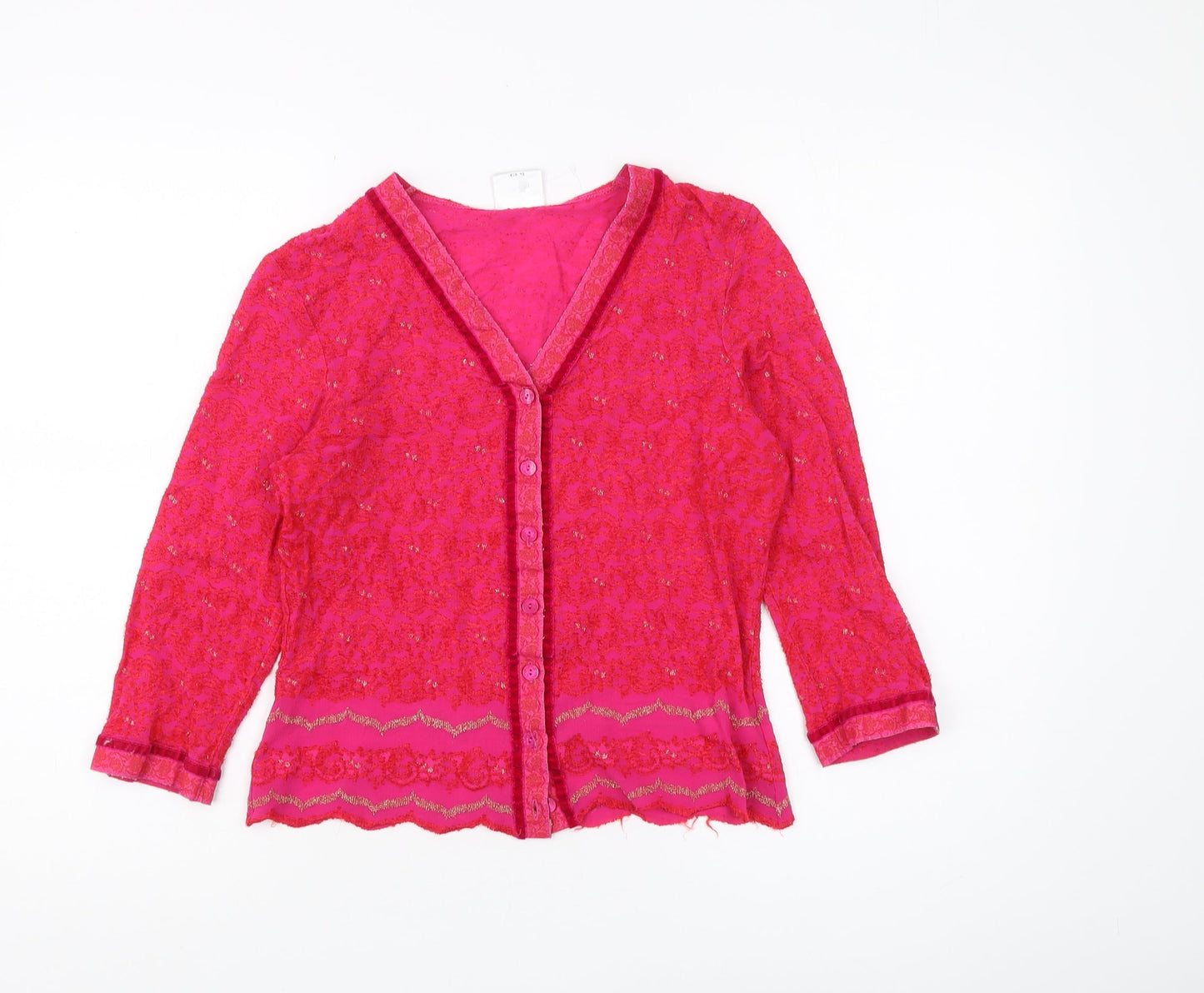 Next Women's Pink 3/4 Sleeve Basic Blouse Size 10