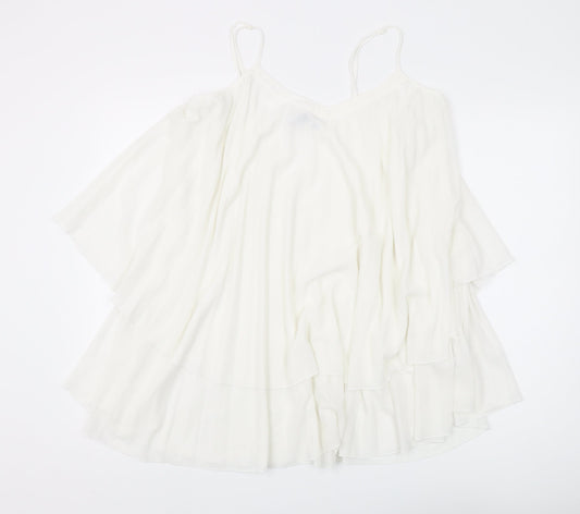 Zara Women's White Camisole Blouse Size 14