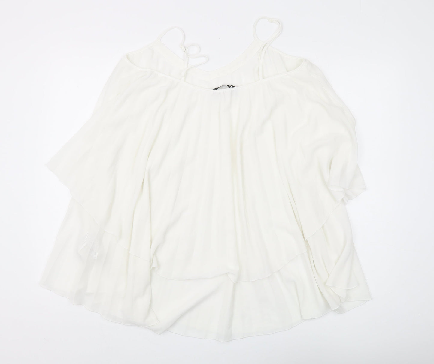 Zara Women's White Camisole Blouse Size 14