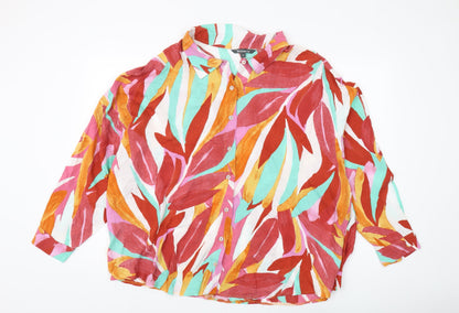 Bonmarché Women's Multicoloured Floral Button-Up