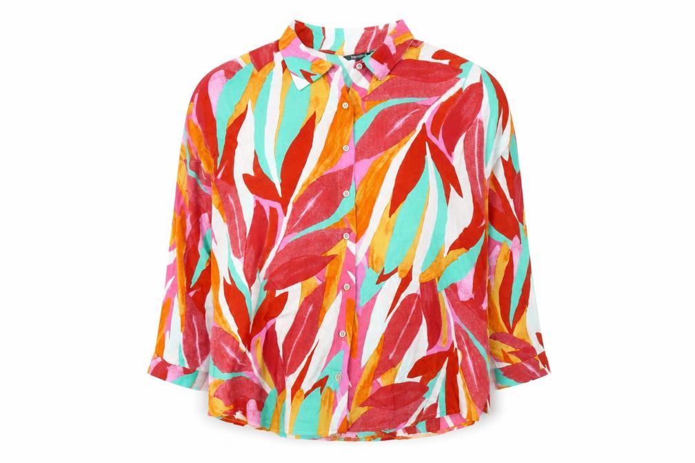 Bonmarché Women's Multicoloured Floral Button-Up