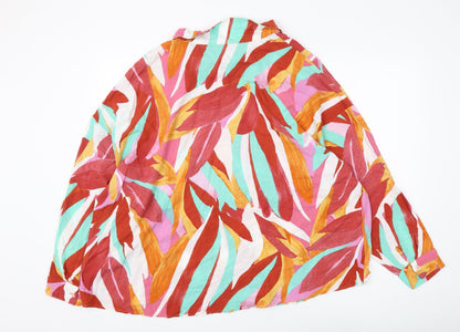 Bonmarché Women's Multicoloured Floral Button-Up