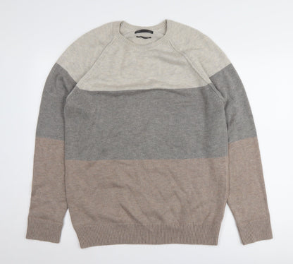 Marks & Spencer Men's Multicoloured Pullover Jumper, M