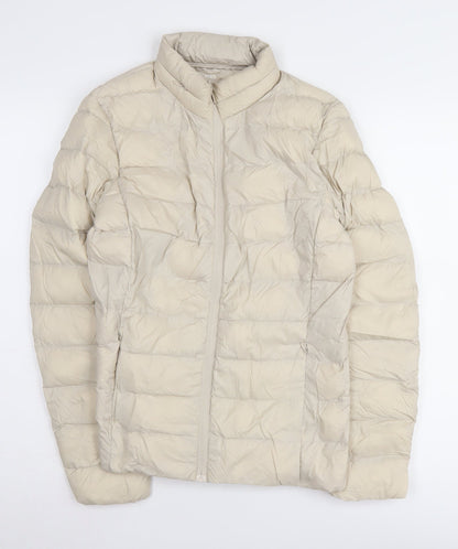 Marks & Spencer Beige Puffer Jacket, Size 8, Women's