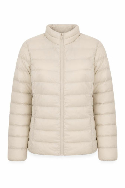 Marks & Spencer Beige Puffer Jacket, Size 8, Women's