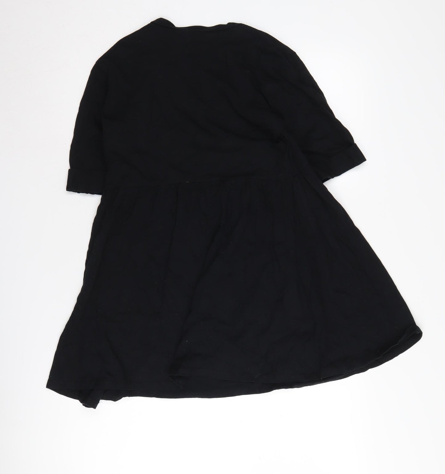ASOS Women's Black Half Sleeve Dress Size 6