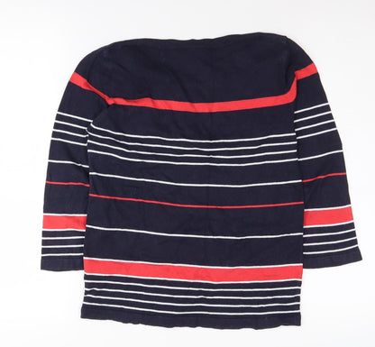 Flash Essential Women’s Blue Striped Pullover Jumper, M