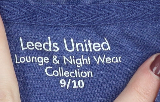 Leeds United Boys Blue T-Shirt, Size 9-10 Years - Casual Fashion
