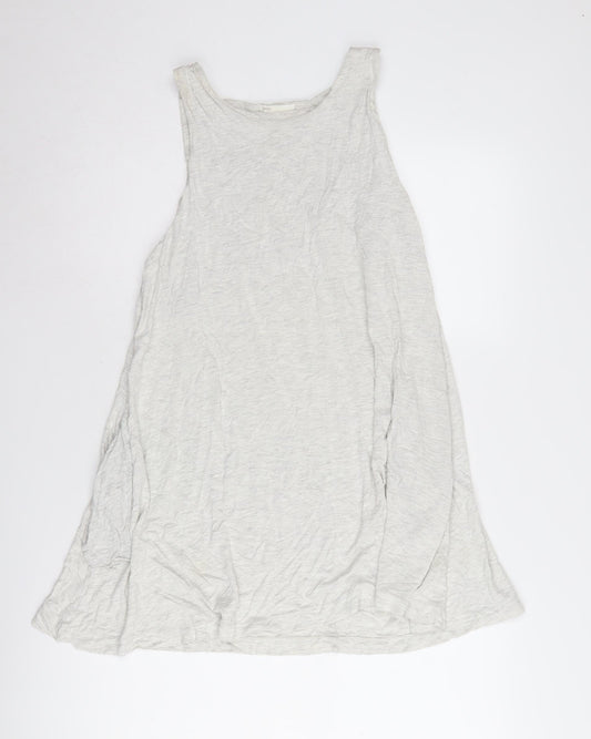 Basic Women's White Viscose Tank Top Size 12