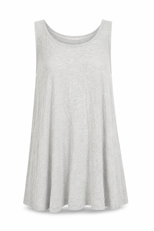 Basic Women's White Viscose Tank Top Size 12