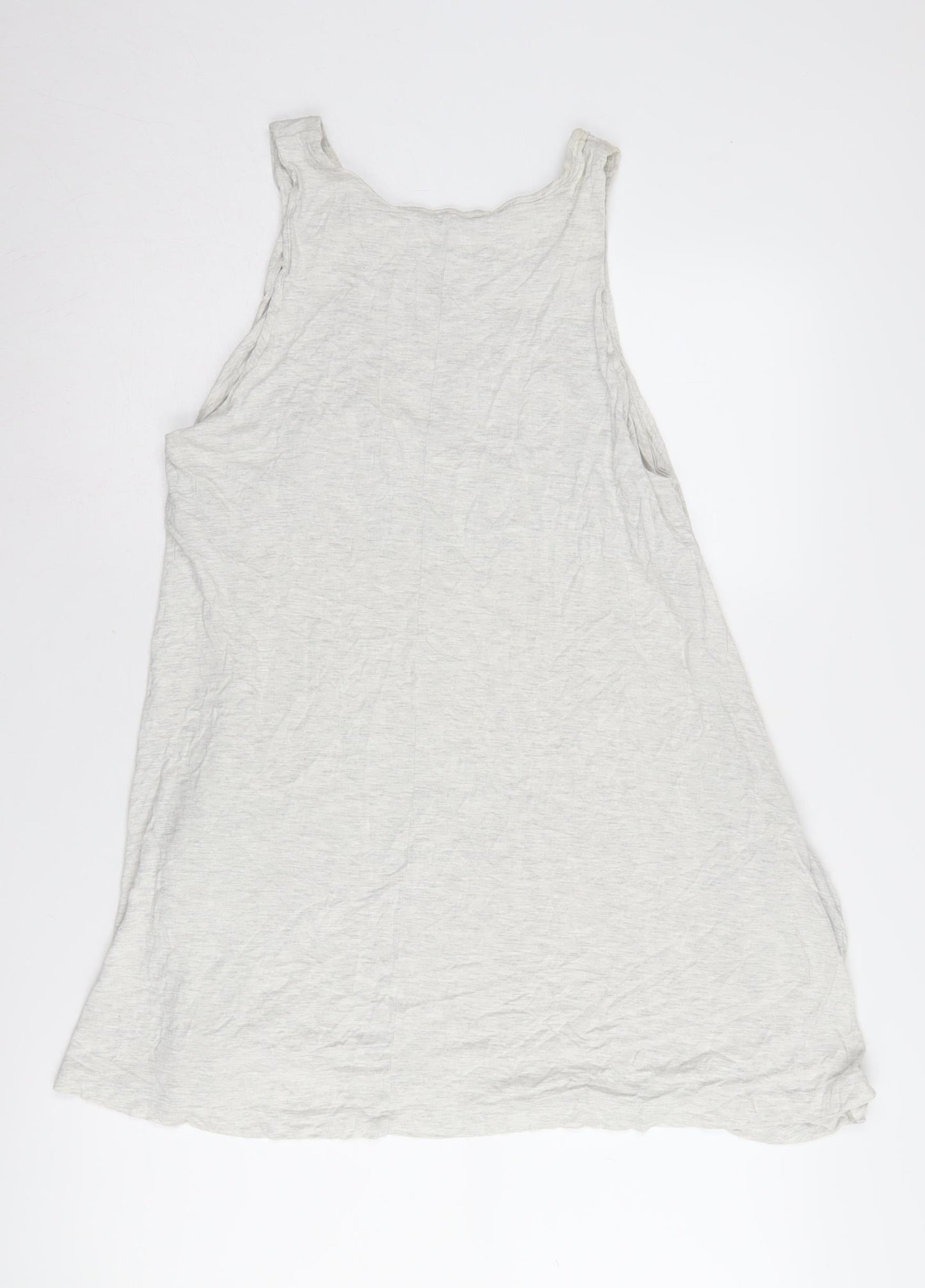 Basic Women's White Viscose Tank Top Size 12