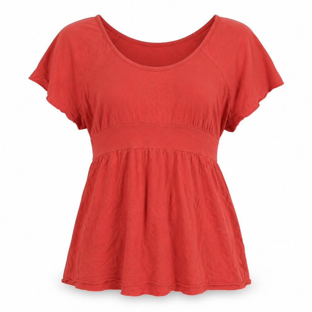 Roxy Women's Red Tunic Blouse M - Summer Casual Wear