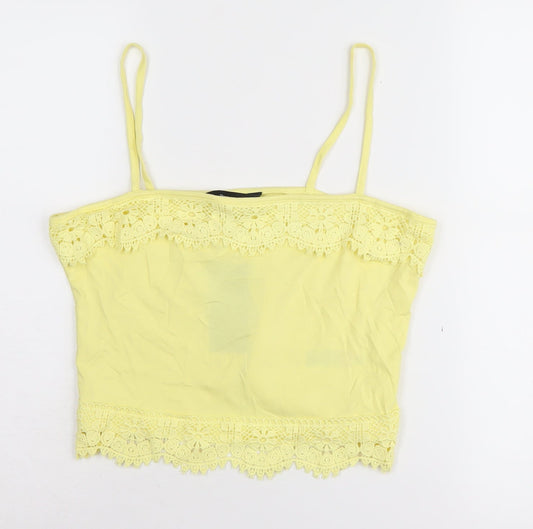 New Look Women's Yellow Camisole Tank Top