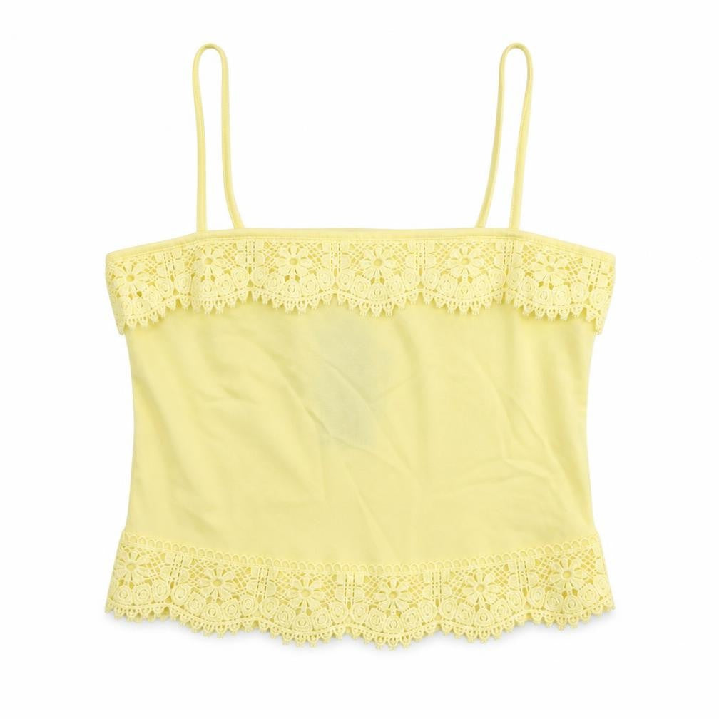 New Look Women's Yellow Camisole Tank Top