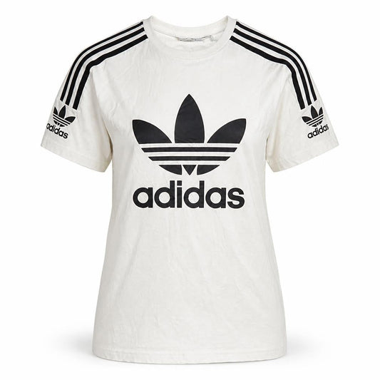 adidas Women's White T-Shirt, Size 4, Casual Style