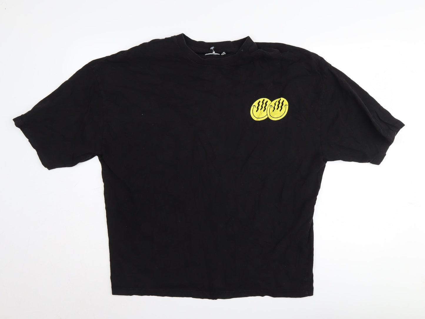 ASOS Design Men's Black Retro Graphic T-Shirt S