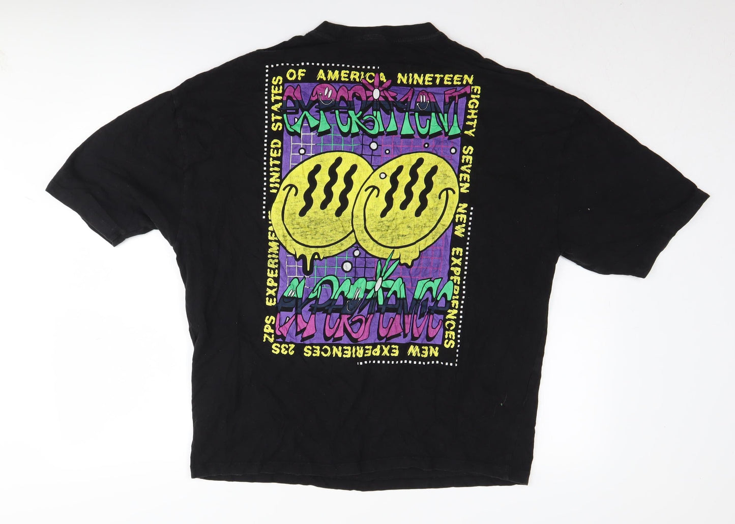 ASOS Design Men's Black Retro Graphic T-Shirt S