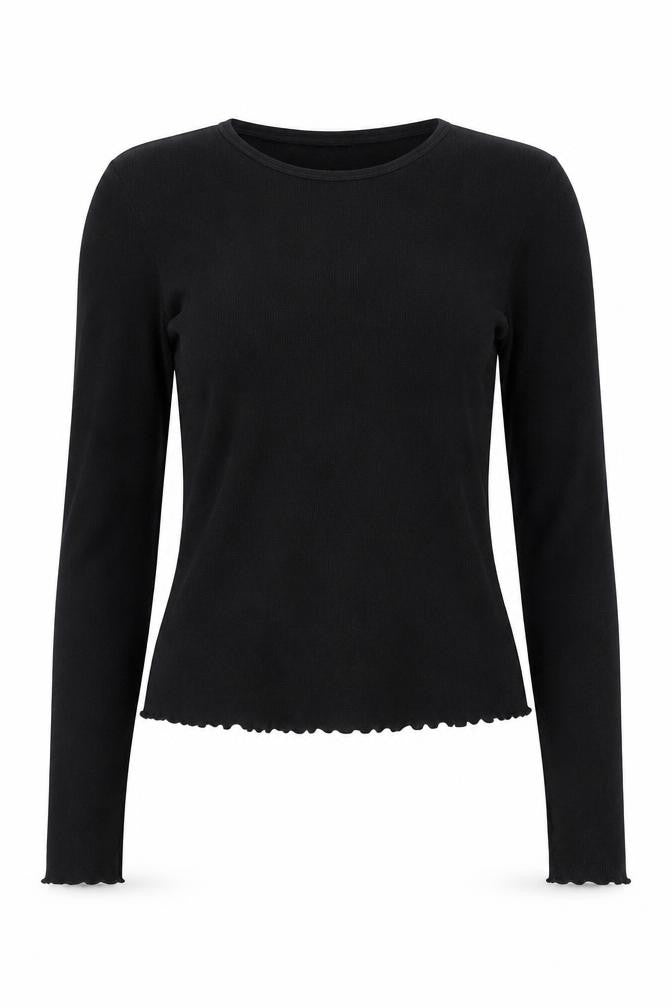 Warehouse Women's Black Long Sleeve Top Size 12