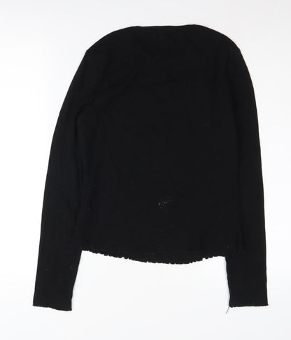 Warehouse Women's Black Long Sleeve Top Size 12