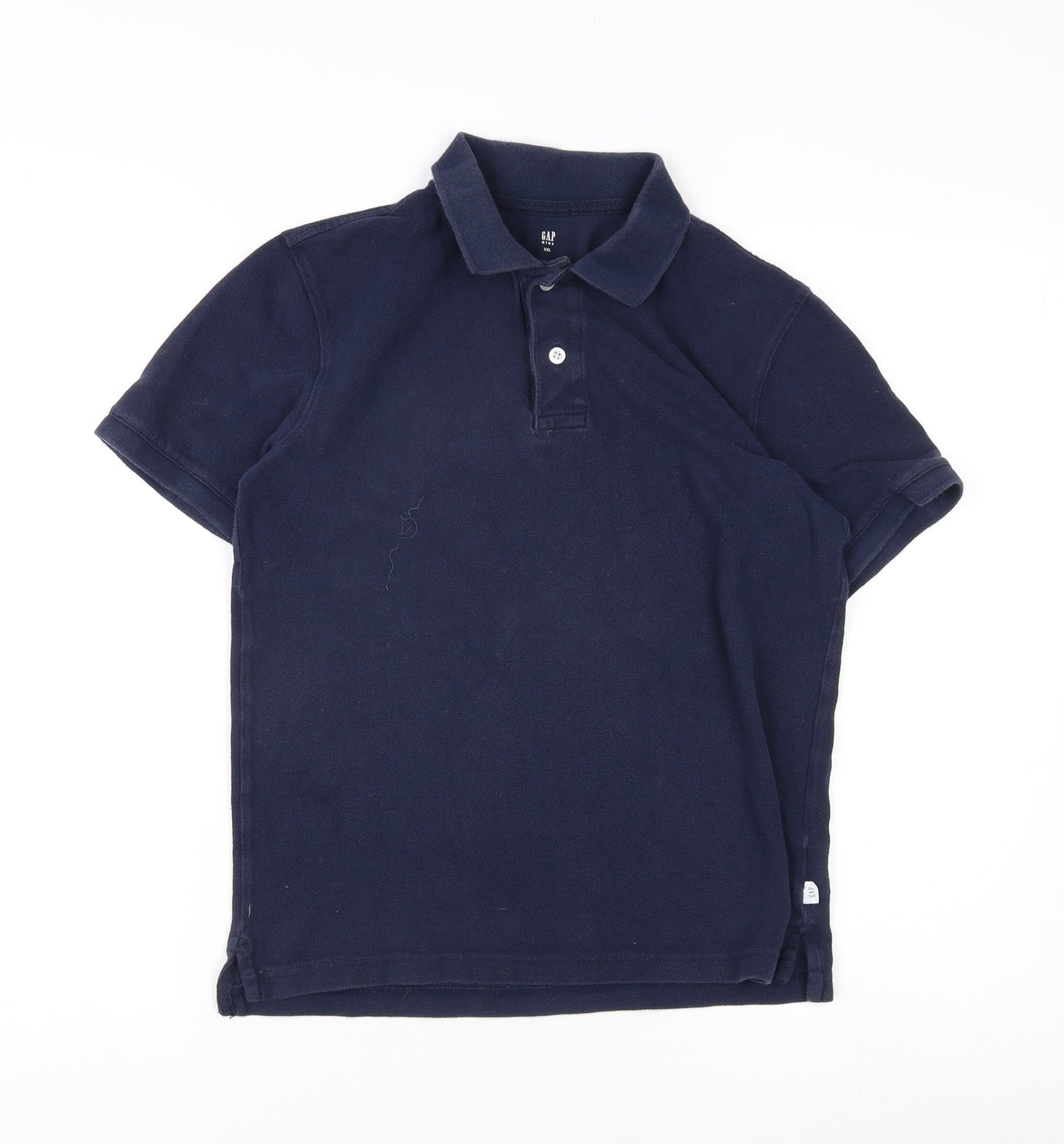 GAP Kids Boys Blue Polo Shirt 14 Years Medium Wash