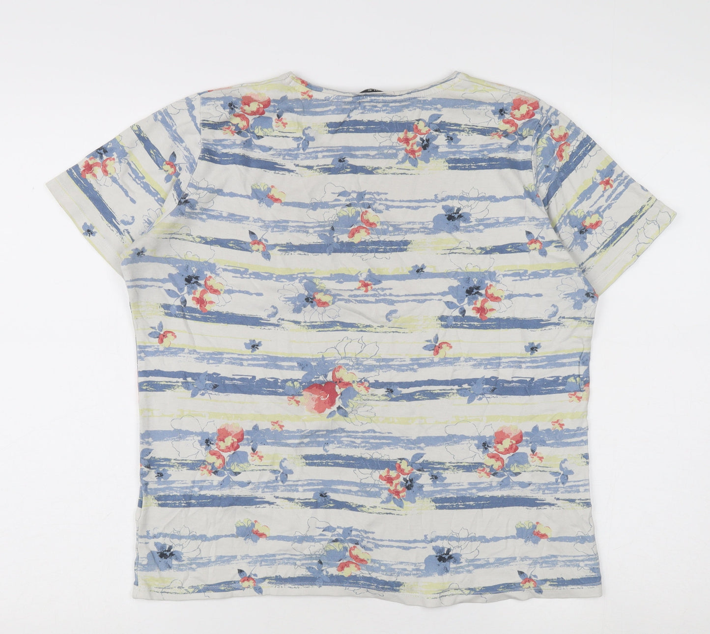 ISLE ESSENTIALS Women's Multicoloured Floral T-Shirt M