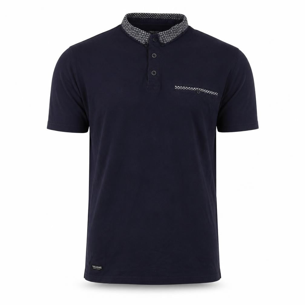 Threadbare Men's Blue Polo Shirt M Regular Fit Casual