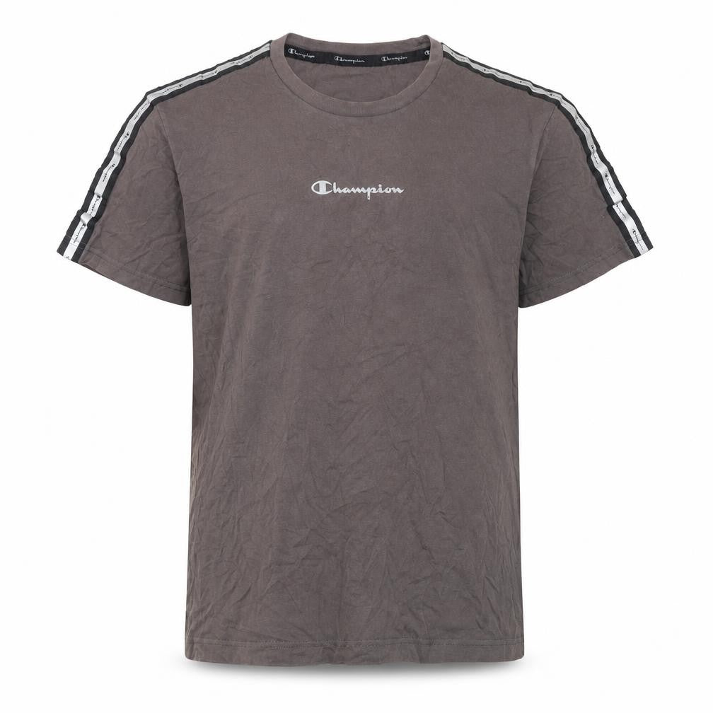 Champion Men's Grey Cotton T-Shirt - M, Regular Fit