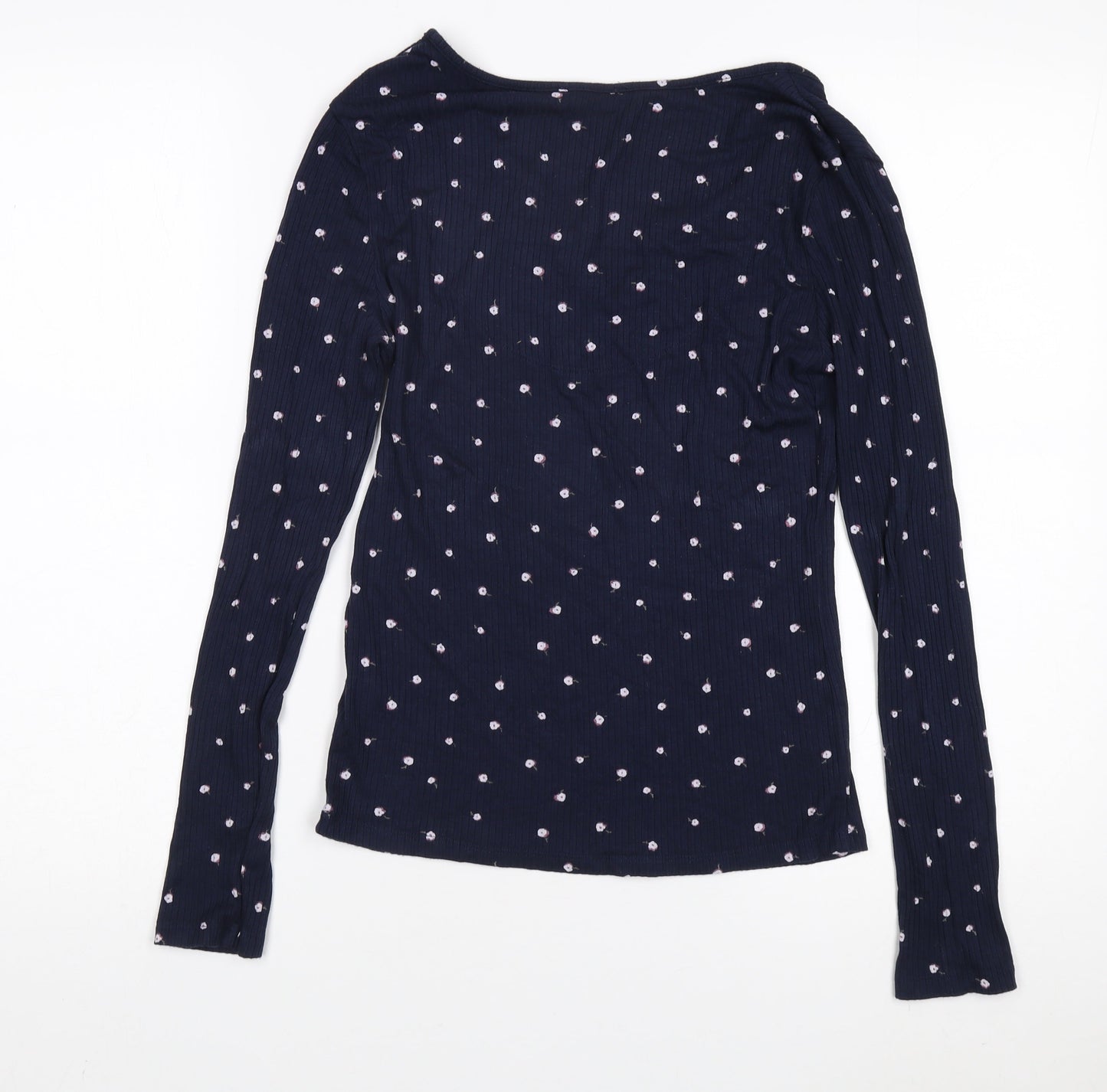 Marks and Spencer Women's Blue Floral Blouse Size 10