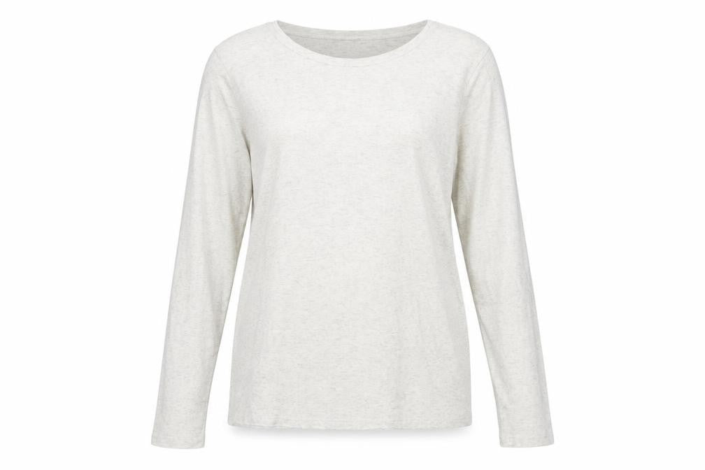 GAP Women’s Grey Long Sleeve Basic T-Shirt, L