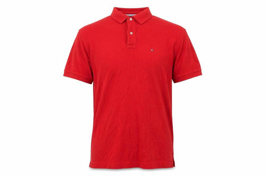 Tommy Hilfiger Men's Red Slim Fit Polo 2XL