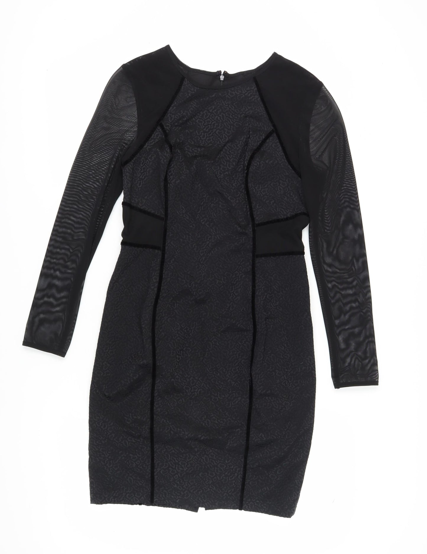 Marks and Spencer Women’s Black Animal Print Bodycon Dress