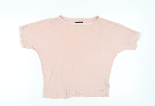 Marks and Spencer Women’s Pink Crew Neck T-Shirt Size 10