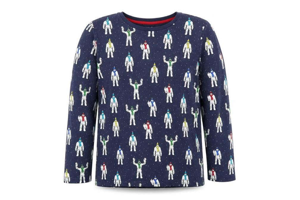 Marks & Spencer Boys Multicoloured Graphic Long Sleeve T-Shirt