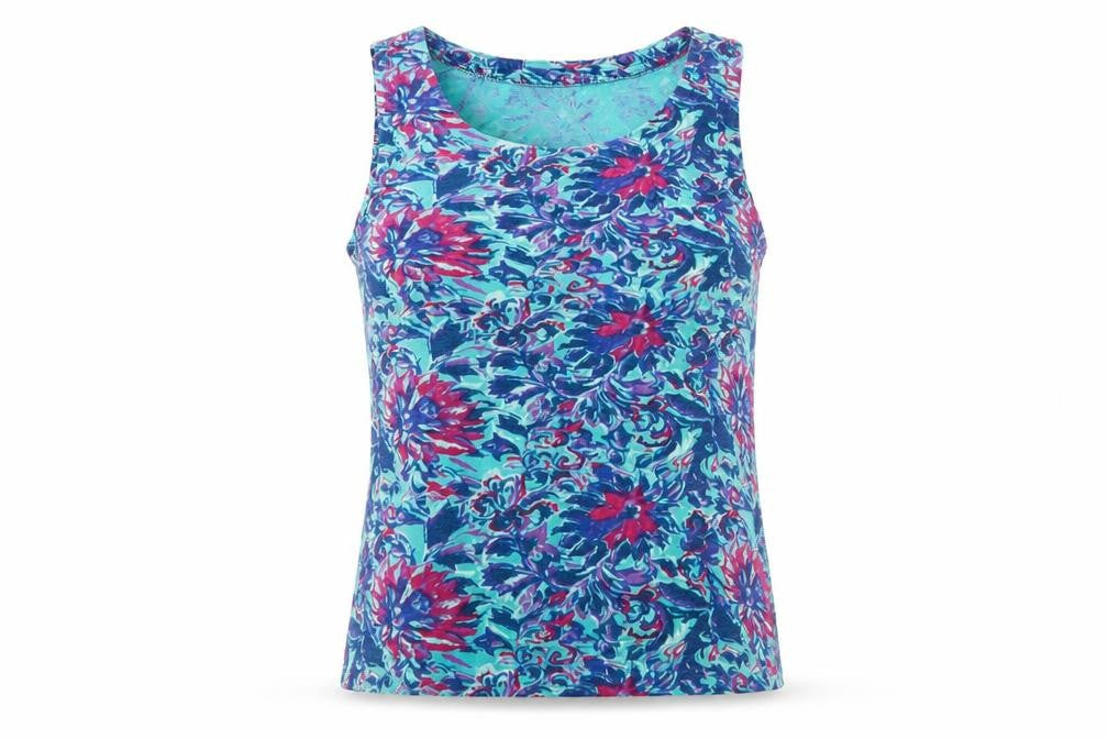 Adini Women's Multicoloured Floral Tank Top, Size M