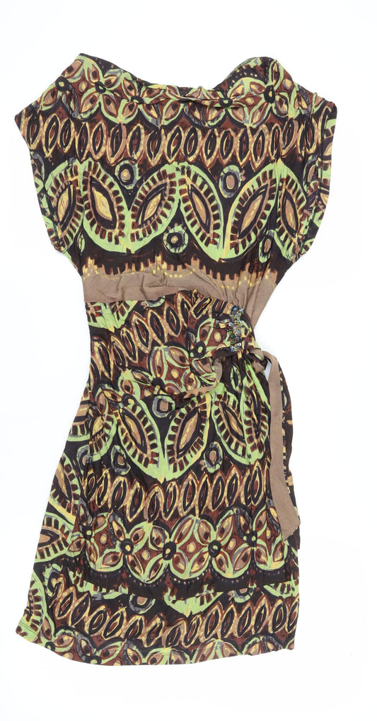 Again + Again Women Multicoloured Wrap Dress M