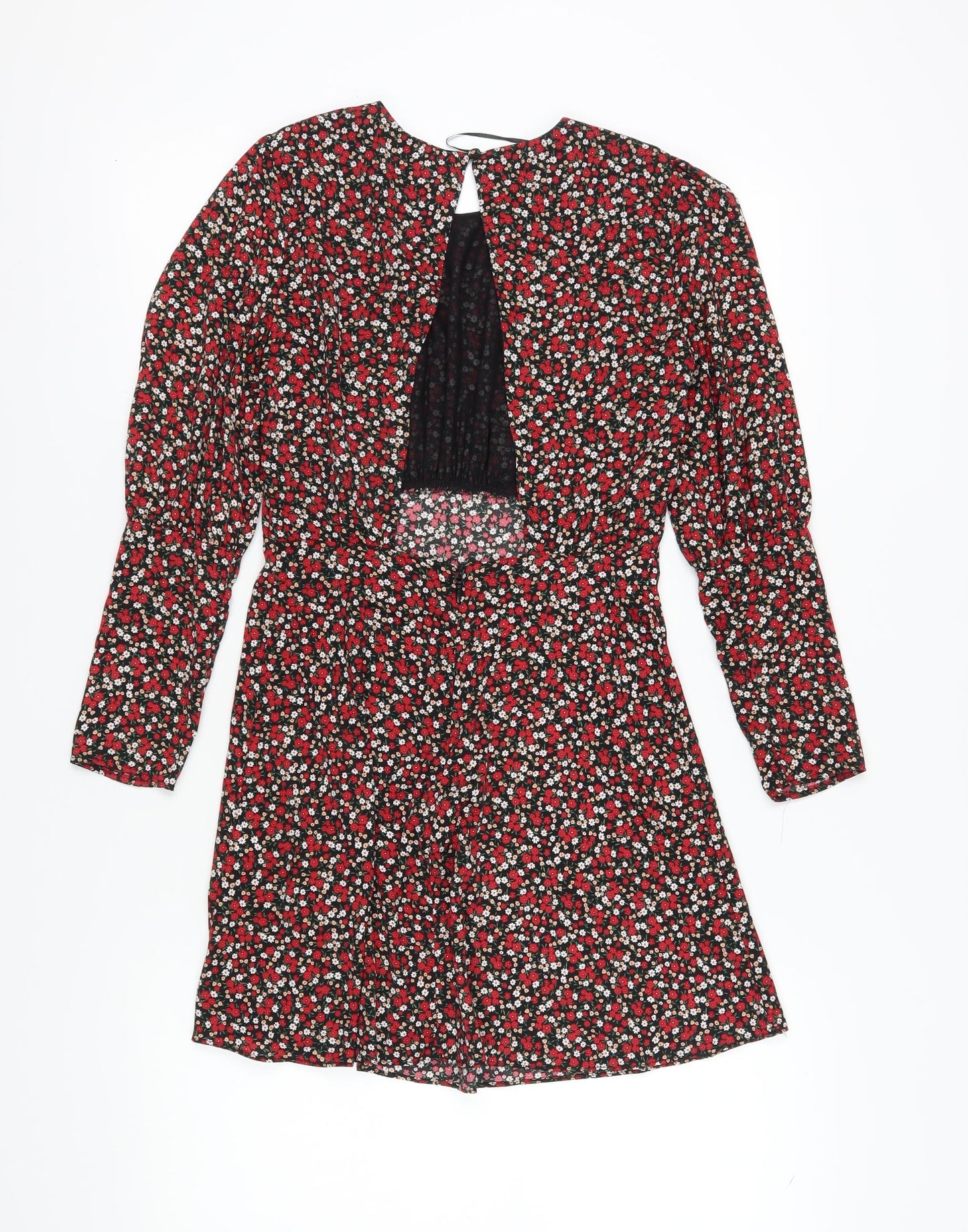Topshop Women's Multicoloured Floral Shift Dress Size 6
