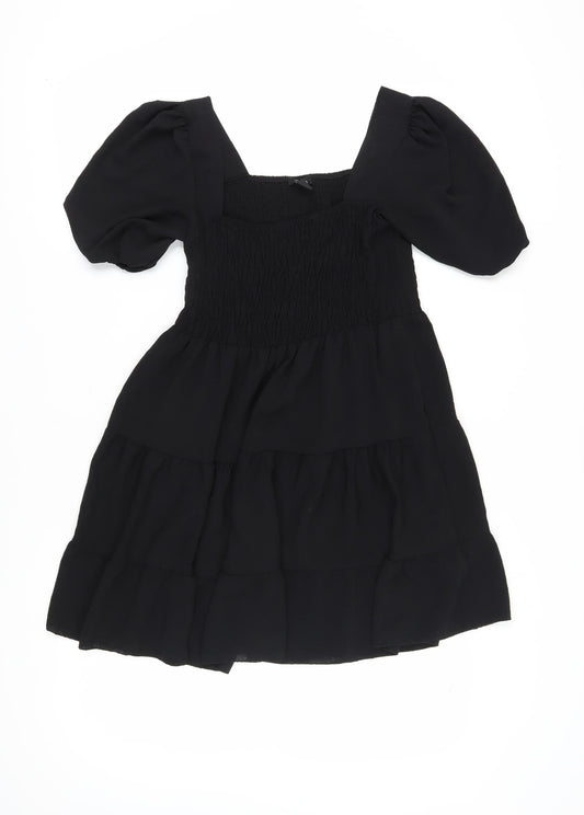 boohoo Women's Black A-Line Dress Size 12