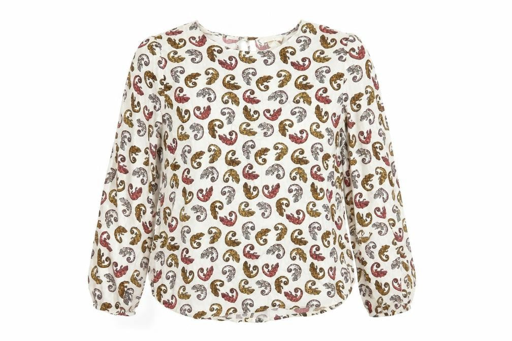 H&M Women's Multicoloured Paisley Blouse, Size 12