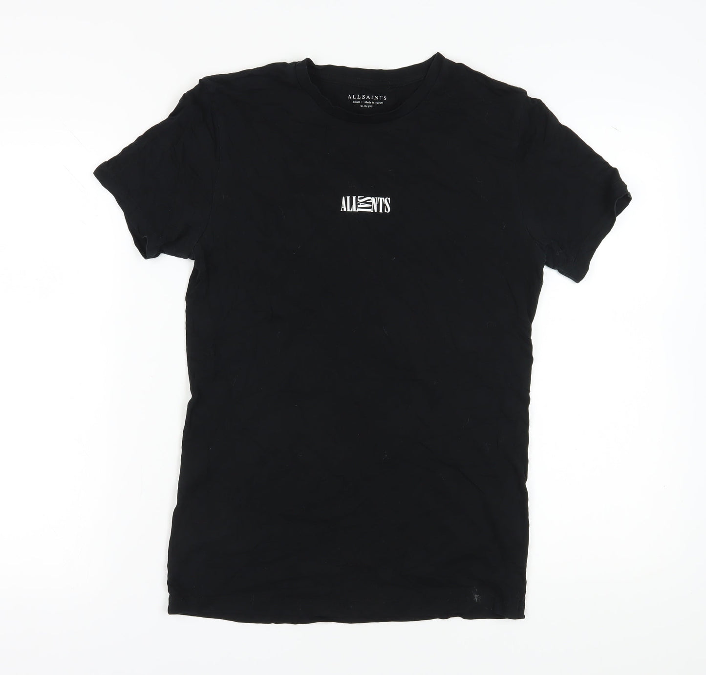 AllSaints Men's Black Slim Fit T-Shirt S