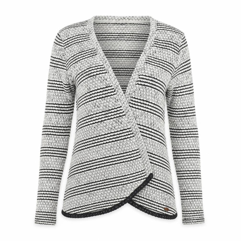 O'Neill Women's Black Striped Cardigan M
