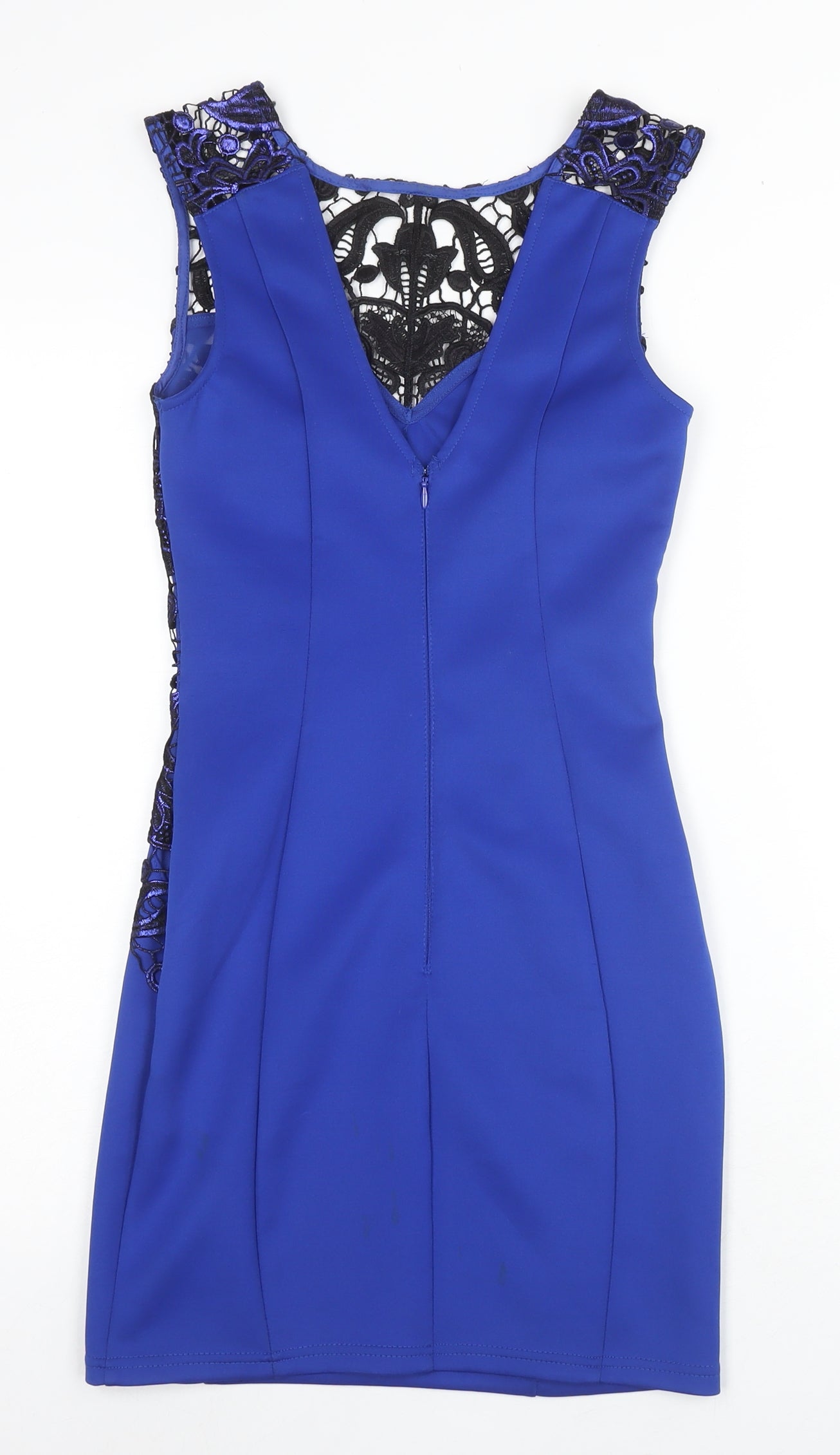 Lipsy Women's Blue Bodycon Dress S Party Wear