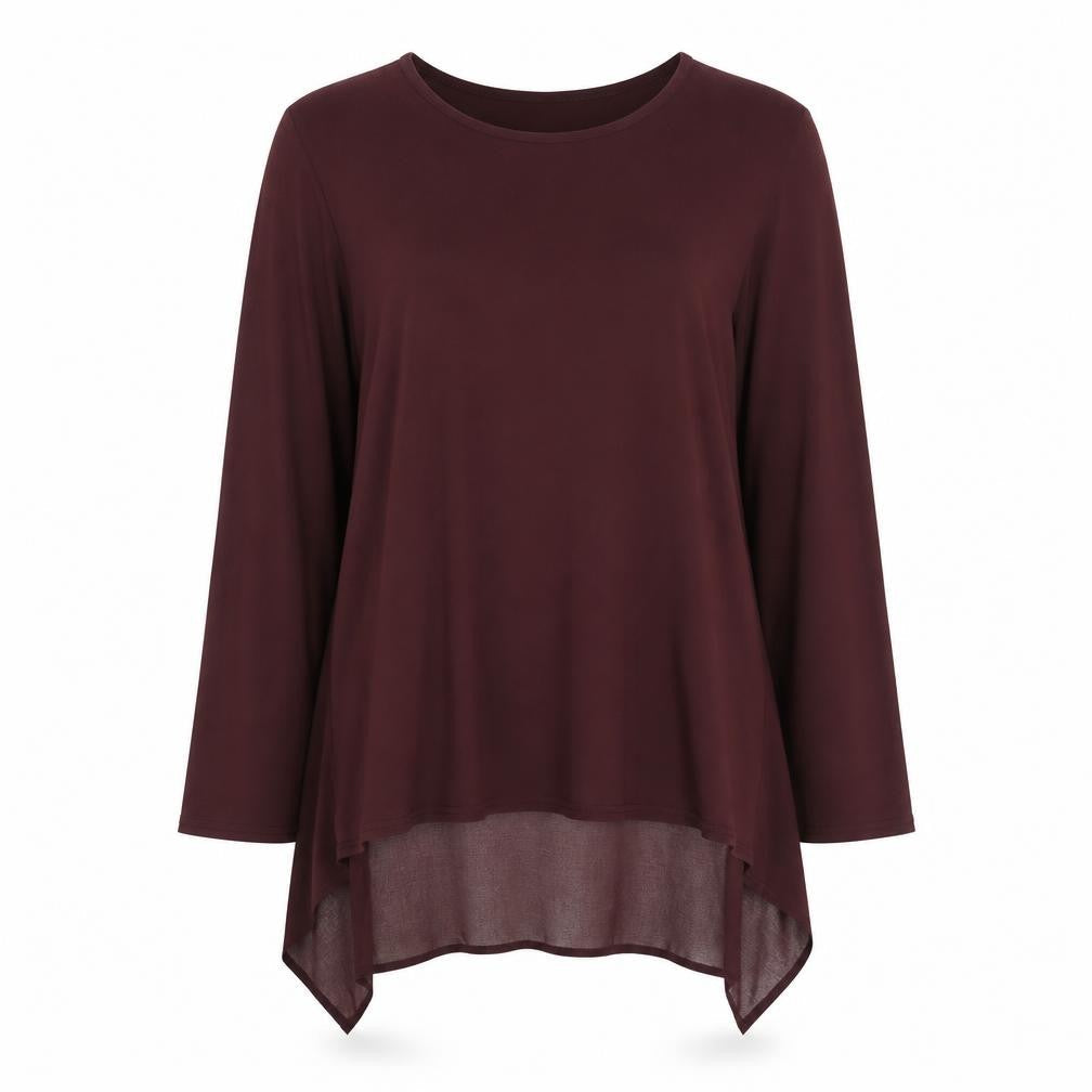 Apricot Women's Red Tunic Blouse, Size 10, Long Sleeve
