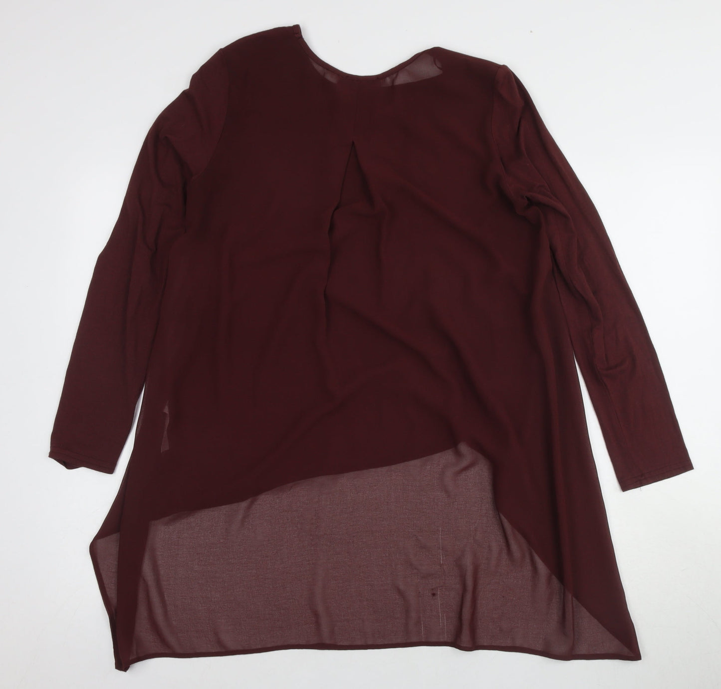 Apricot Women's Red Tunic Blouse, Size 10, Long Sleeve