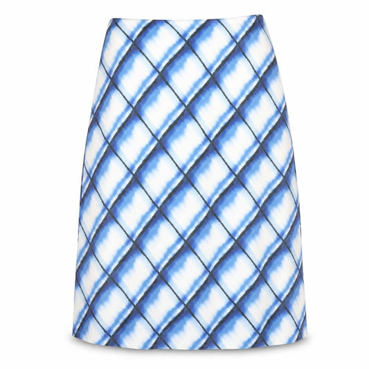 Marks & Spencer Women's Blue Argyle Skirt Size 18