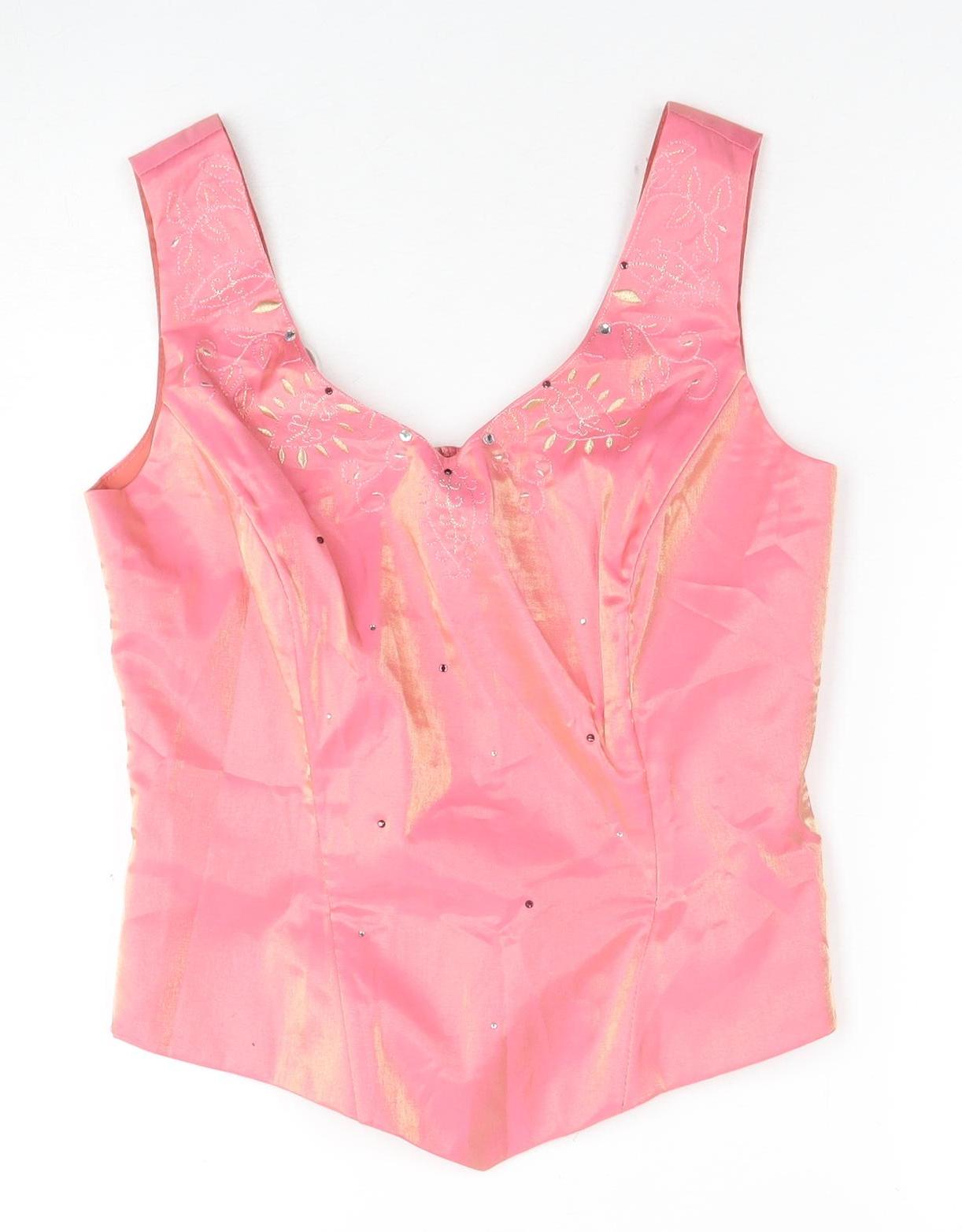 Joella D'Maree Women's Pink Sleeveless Tank Top