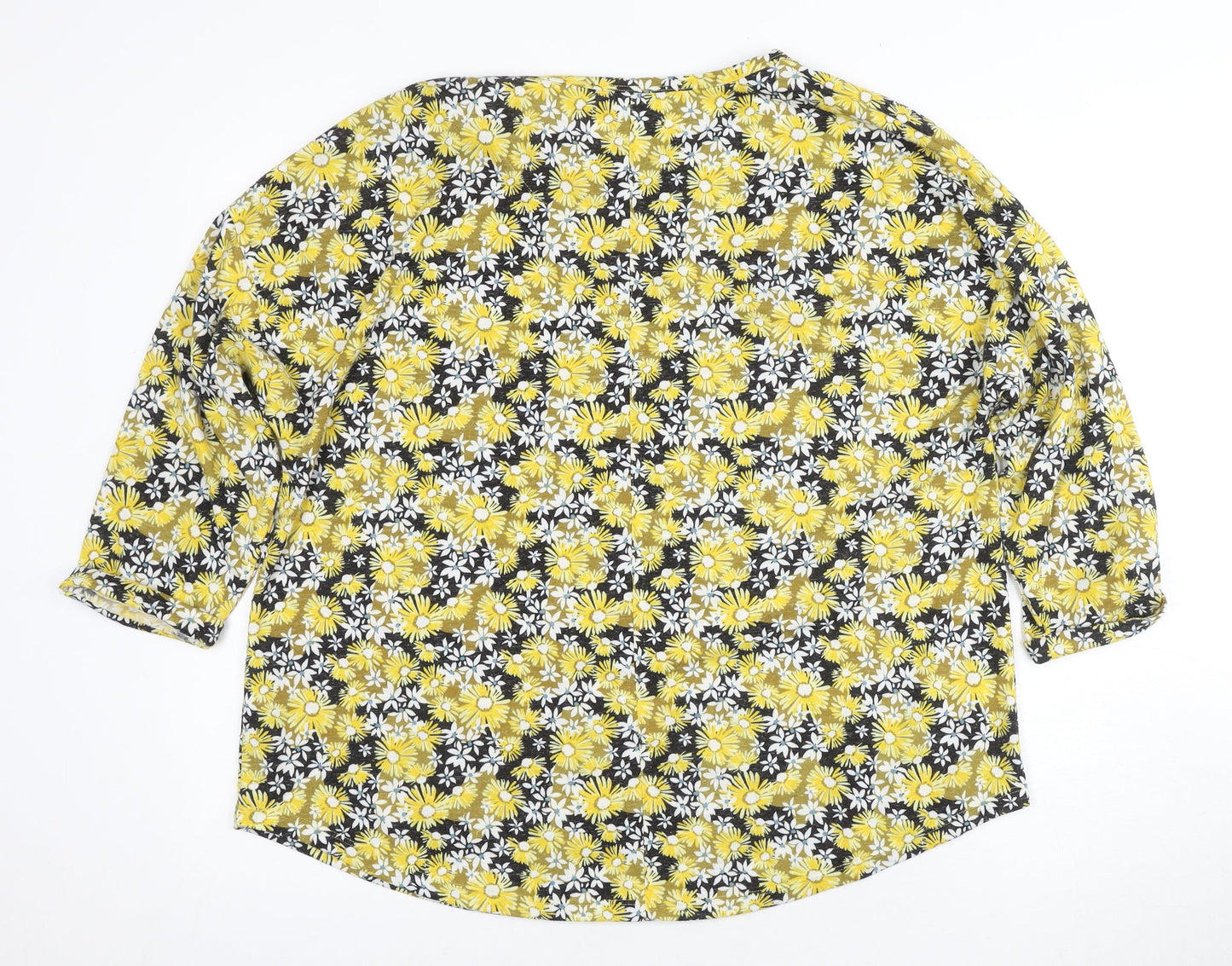 Marks and Spencer Floral Yellow Blouse - Size 18