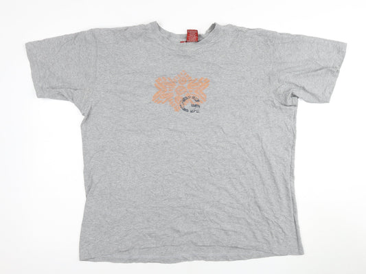 Guess Men’s Grey Medium Crew Neck T-Shirt
