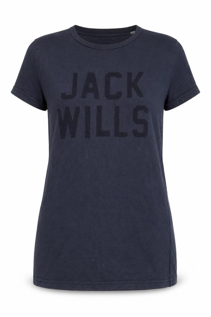 Jack Wills Women's Grey Basic T-Shirt Size 10