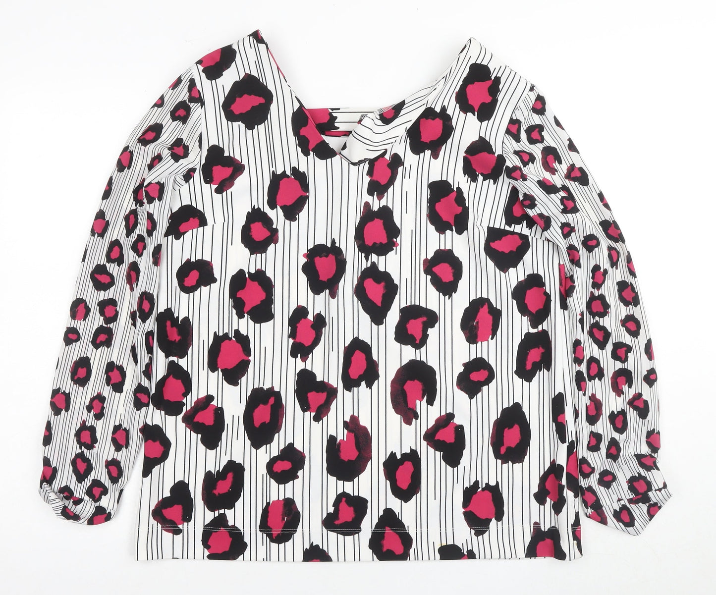 Next Women's Multicoloured Animal Print Blouse Size 14